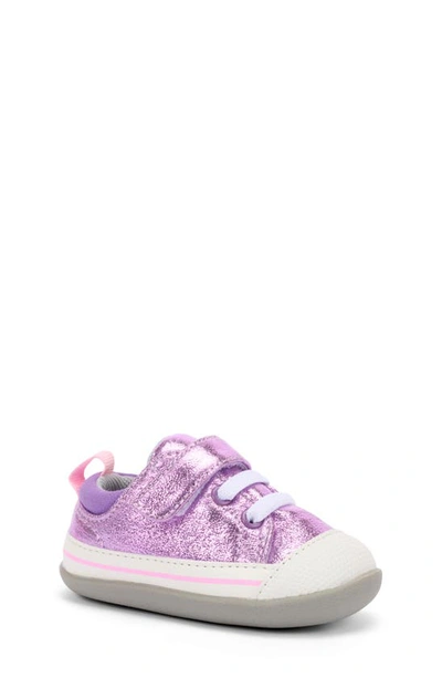 See Kai Run Kids' Girls' Stevie Ii Shimmer Sneakers - Baby, Toddler In Purple