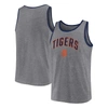 Fanatics Branded  Heather Gray Detroit Tigers Primary Tank Top In Heather Gray