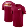 NIKE NIKE BURGUNDY WASHINGTON COMMANDERS BLITZ ESSENTIAL T-SHIRT