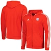 Adidas Originals Adidas  Red Bayern Munich Dna Full-zip Hoodie In Red