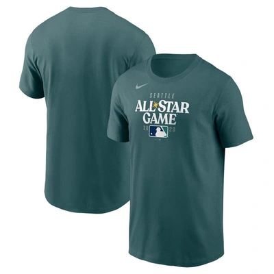 Nike Teal 2023 Mlb All-star Game Wordmark T-shirt In Blue