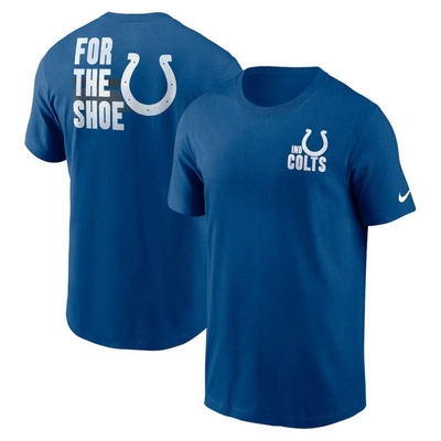Nike Men's Dri-fit Lockup Team Issue (nfl Indianapolis Colts) T-shirt In Blue