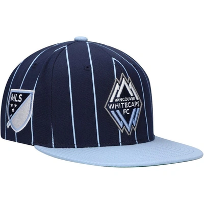 Mitchell & Ness Men's  Navy Vancouver Whitecaps Fc Team Pin Snapback Hat