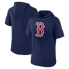 Fanatics Branded Navy Boston Red Sox Short Sleeve Hoodie T-shirt In Navy