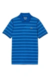 Lacoste Striped Polo Shirt In Kingdom Navy Blue