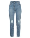 Nenette Woman Jeans Blue Size 30 Cotton, Elastane In Blue
