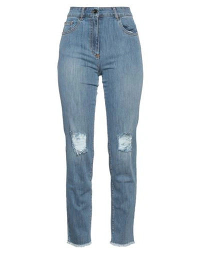 Nenette Woman Jeans Blue Size 27 Cotton, Elastane