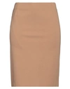Emisphere Woman Midi Skirt Camel Size 4 Viscose, Nylon, Elastane In Beige