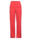 Alessandro Enriquez Woman Pants Tomato Red Size 6 Polyester, Elastane In Tomato Red