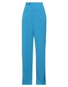 Alessandro Enriquez Woman Pants Azure Size 8 Polyester, Elastane In Blue