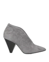 The Seller Woman Ankle Boots Grey Size 10 Soft Leather