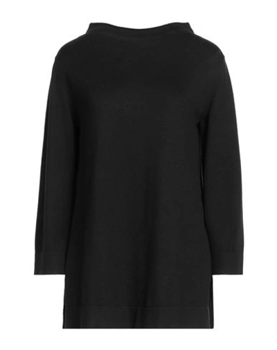 Gran Sasso Woman Sweater Black Size 4 Virgin Wool