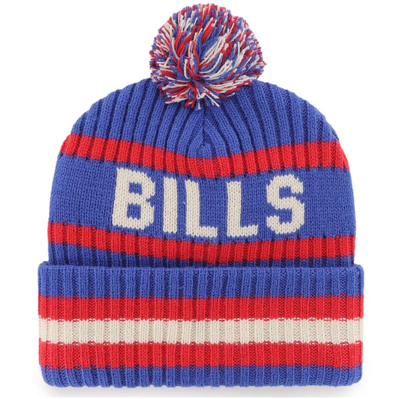 47 Brand '47 Royal Buffalo Bills Bering Cuffed Knit Hat With Pom