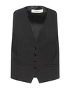 Jucca Woman Vest Black Size 4 Polyester, Virgin Wool, Elastane, Acetate, Viscose