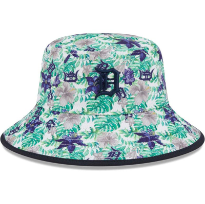 New Era Detroit Tigers Tropic Floral Bucket Hat In Navy