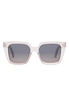 Dior The Midnight S1i 53mm Square Sunglasses In Rosa