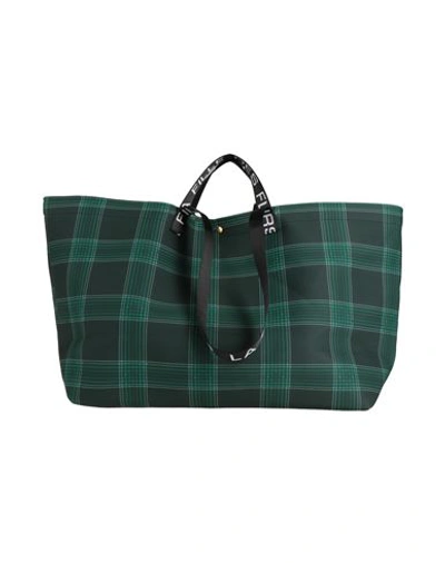 La Fille Des Fleurs Woman Handbag Dark Green Size - Textile Fibers