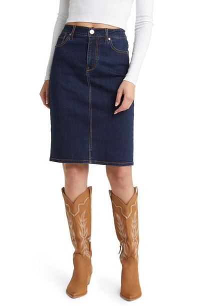 1822 Denim High Waist Denim Skirt In Safia