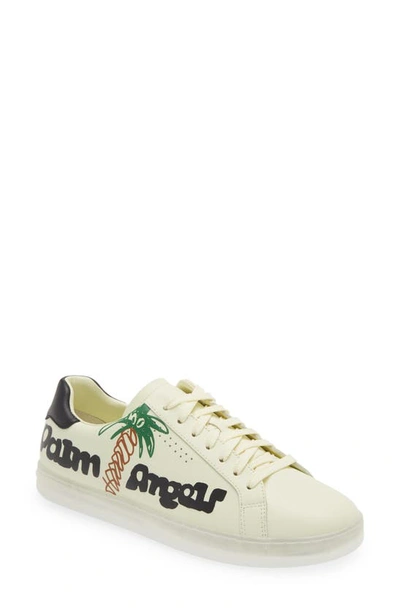 Palm Angels Yellow Palm One Sketchy Logo Trainers In Yellow,multi