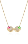 Nevernot Travel 14k Yellow Gold Diamond Necklace In Gold