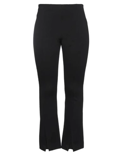 Meimeij Woman Pants Black Size 12 Viscose, Elastane In Black
