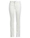 Frame Woman Jeans Ivory Size 25 Cotton, Pre-consumer Recycled Cotton, Elastane In White