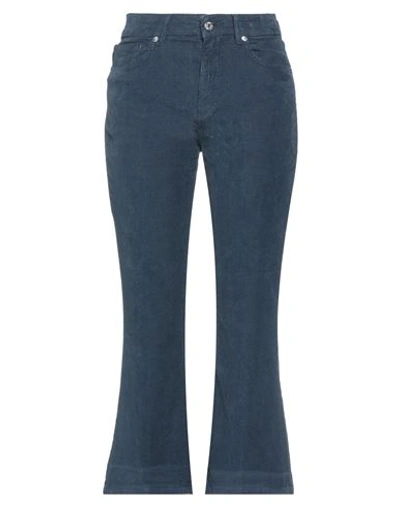 Mauro Grifoni Grifoni Woman Pants Navy Size 28 Cotton, Elastane In Navy Blue
