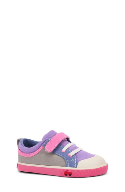 See Kai Run Kids' Kristin Embroidered Sneaker In Gray/multi