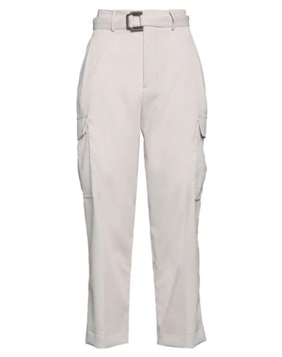 Berwich Woman Pants Cream Size 4 Polyester, Polyamide, Elastane In White