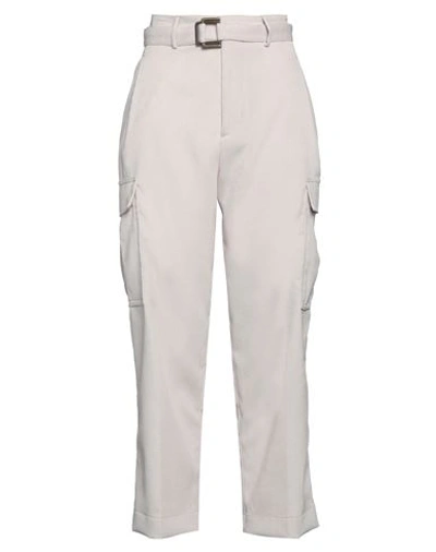 Berwich Woman Pants Cream Size 6 Polyester, Polyamide, Elastane In White