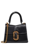 Marc Jacobs The St. Marc Mini Leather Tote Bag In Black