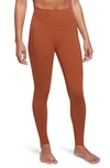 Nike Women's Zenvy Gentle-support High-waisted 7/8 Leggings In Dkrset/ Black