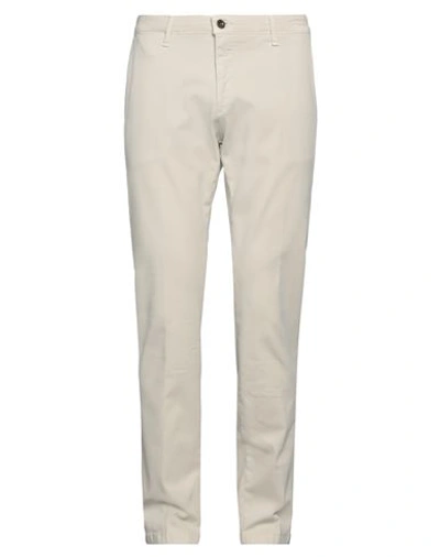 4/10 Four.ten Industry 4/10 Four. Ten Industry Man Pants Ivory Size 38 Cotton, Modal, Elastane In White