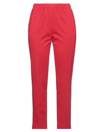 Suoli Woman Pants Red Size 6 Viscose, Polyamide, Elastane