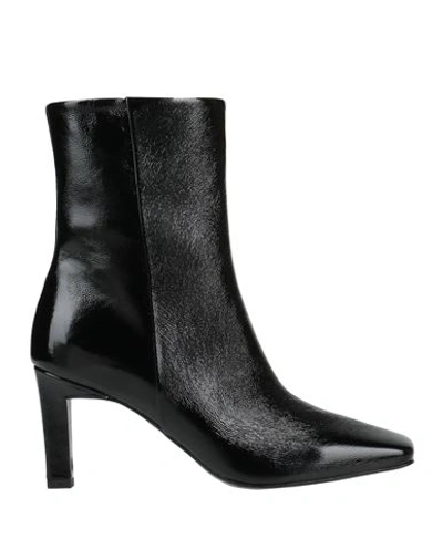 Momoní Woman Ankle Boots Black Size 10 Soft Leather
