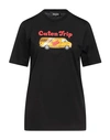 Dsquared2 Woman T-shirt Black Size Xl Cotton In Black