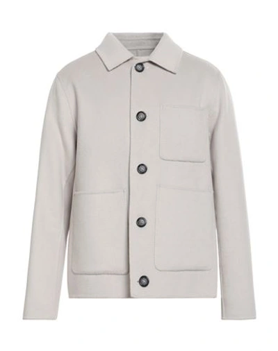 Paolo Pecora Man Coat Off White Size 42 Polyester, Wool