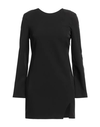 Vicolo Woman Mini Dress Black Size M Polyester, Elastane