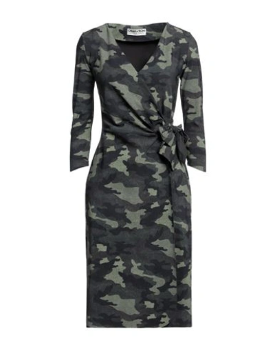 Chiara Boni La Petite Robe Woman Midi Dress Military Green Size 6 Polyamide, Elastane