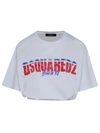 Dsquared2 Distressed Logo-print T-shirt In White