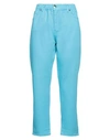 Siste's Woman Pants Azure Size 10 Cotton, Elastane In Blue