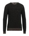 Patrizia Pepe Man Sweater Dark Brown Size M Polyamide, Viscose, Wool, Cashmere
