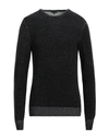 Patrizia Pepe Man Sweater Black Size M Polyamide, Viscose, Wool, Cashmere In Black