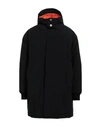 Msgm Man Coat Black Size 38 Polyester