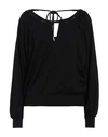 Alberta Ferretti Woman Sweater Black Size 8 Cotton