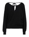Alberta Ferretti Woman Sweater Black Size 8 Cotton In Black