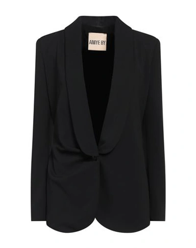 Aniye By Woman Blazer Black Size 8 Polyester, Elastane