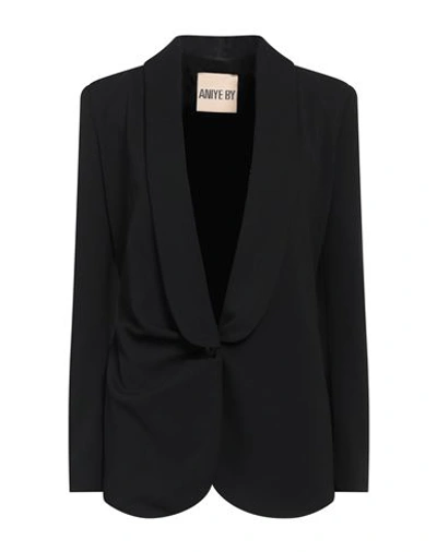 Aniye By Woman Blazer Black Size 6 Polyester, Elastane