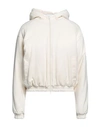 Mauro Grifoni Grifoni Woman Jacket Cream Size 6 Polyester, Cotton, Elastane In White
