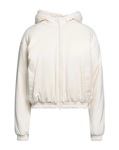 Mauro Grifoni Grifoni Woman Jacket Cream Size 6 Polyester, Cotton, Elastane In White